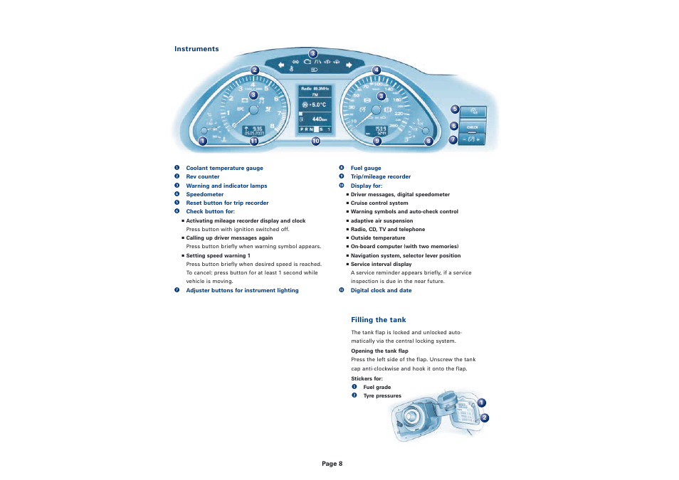 Audi A6 AVANT User Manual | Page 8 / 8