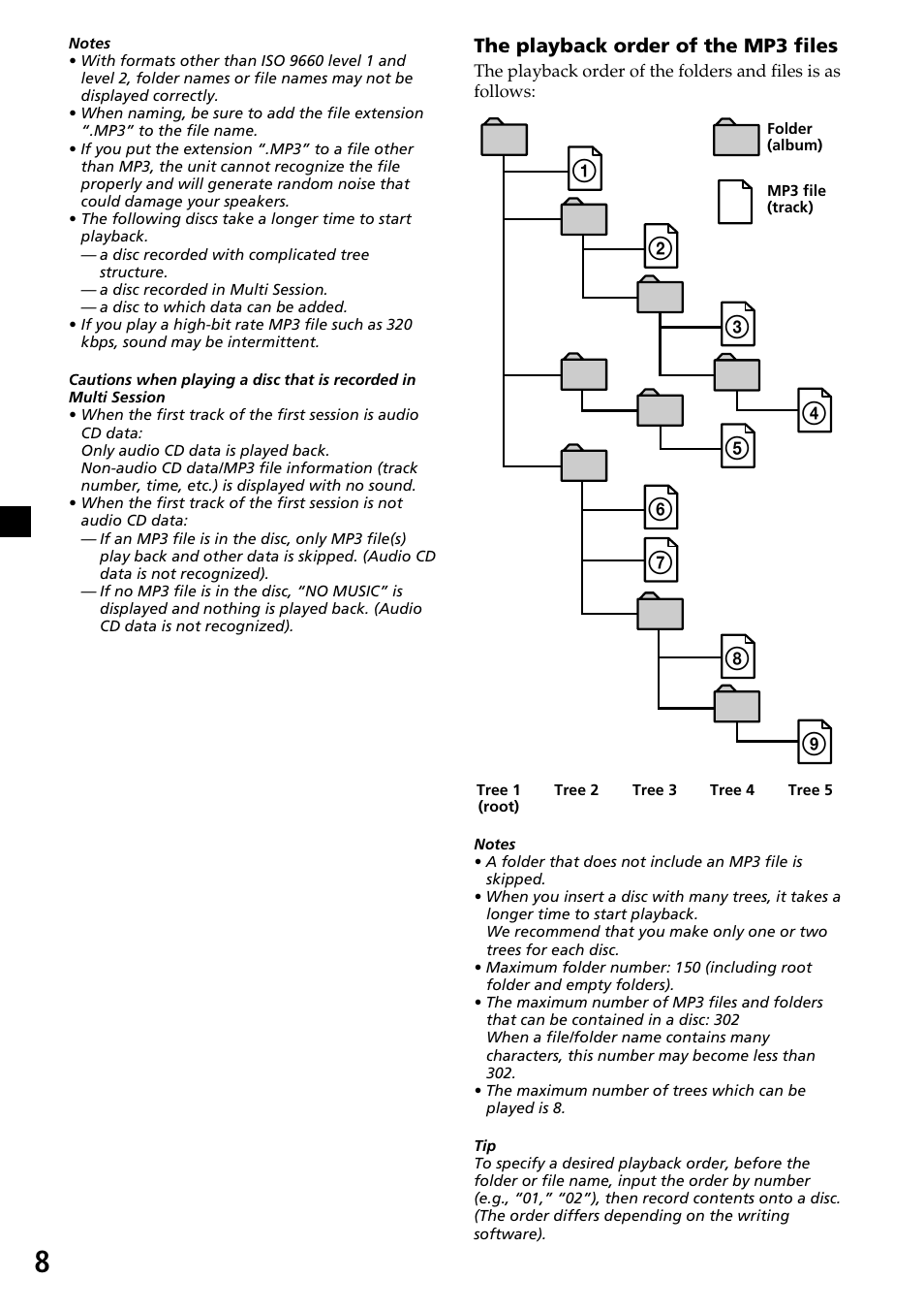 Sony CDX-MP30 User Manual | Page 8 / 80