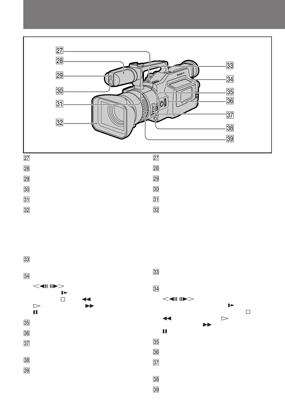 Sony DCR-VX1000E User Manual | Page 102 / 116