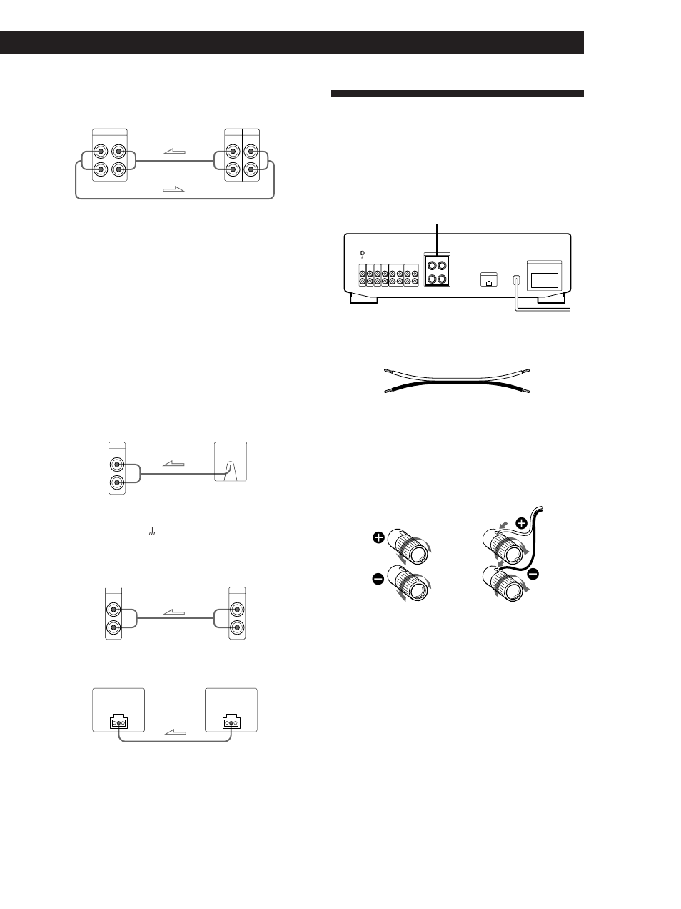 Conexiones del sistema de altavoces, Preparativos 5, Descripción general | Conexiones, Giradiscos, Nota, Tv o deck de video, Eon control (ta-fe520r solamente), Qué cables se necesitan | Sony TA-FE520R User Manual | Page 25 / 44