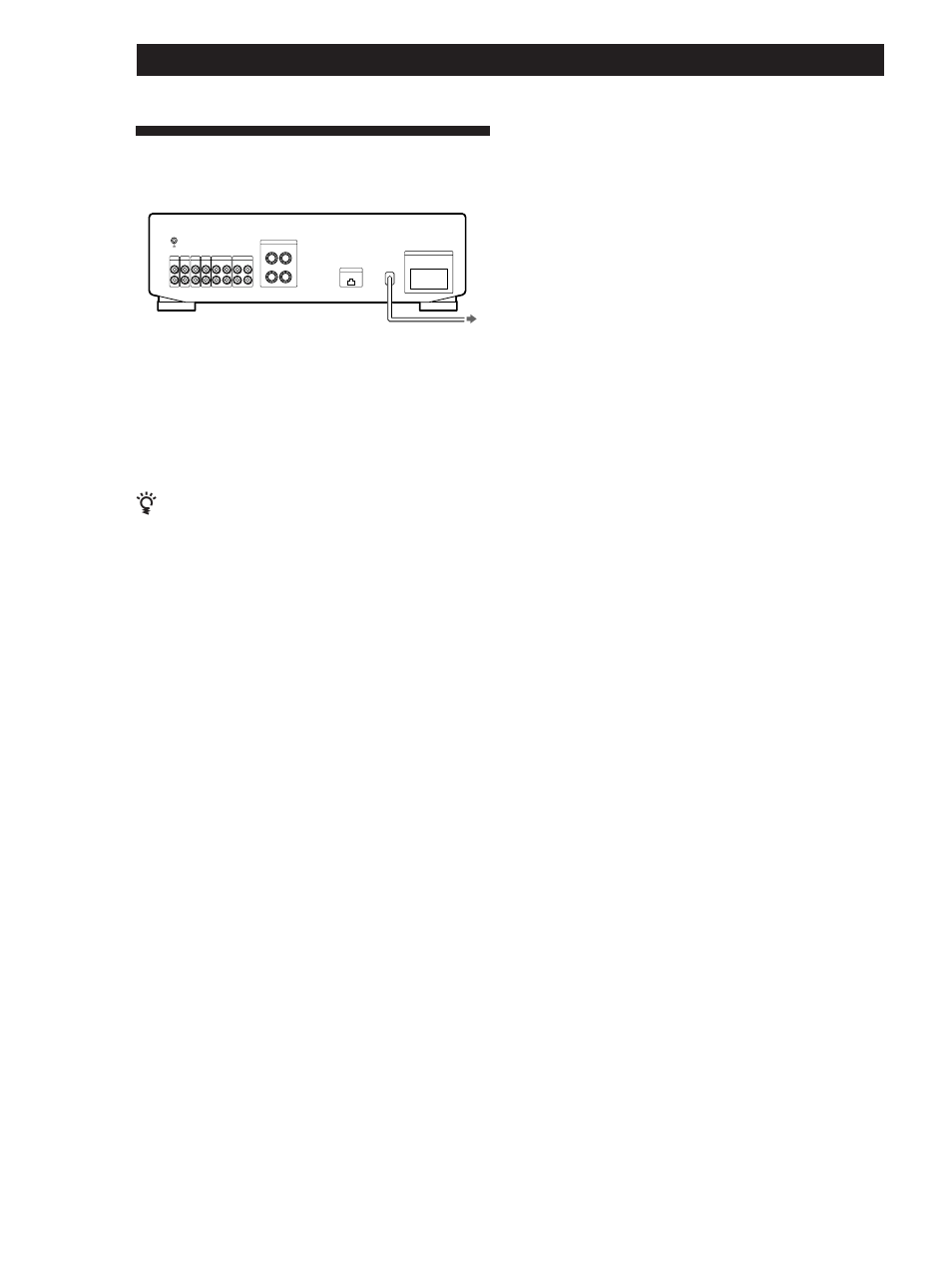 Ligação do cabo de alimentação, Preparativos 6, Ligação do cabo de alimentação ca | Atenção, Nota | Sony TA-FE520R User Manual | Page 36 / 44