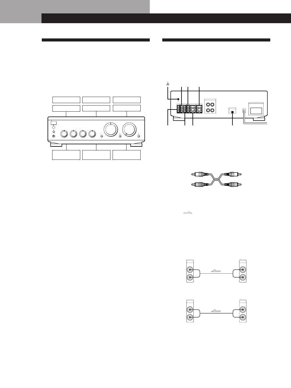 Hookup overview, Audio component hookups, Getting started 4 | Before you get started, Overview, Hookups, Getting started, What cords will i need, Cd player, Tuner | Sony TA-FE520R User Manual | Page 4 / 44