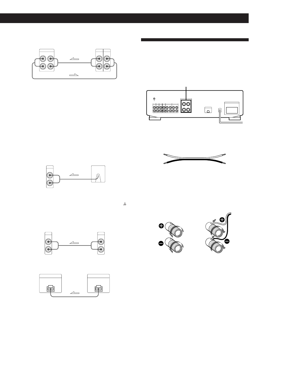 Speaker system hookups, Getting started 5, Overview | Hookups, Tape deck, dat deck, or md deck, Turntable, Tv or video deck, Eon control (ta-fe520r only), What cords will i need | Sony TA-FE520R User Manual | Page 5 / 44