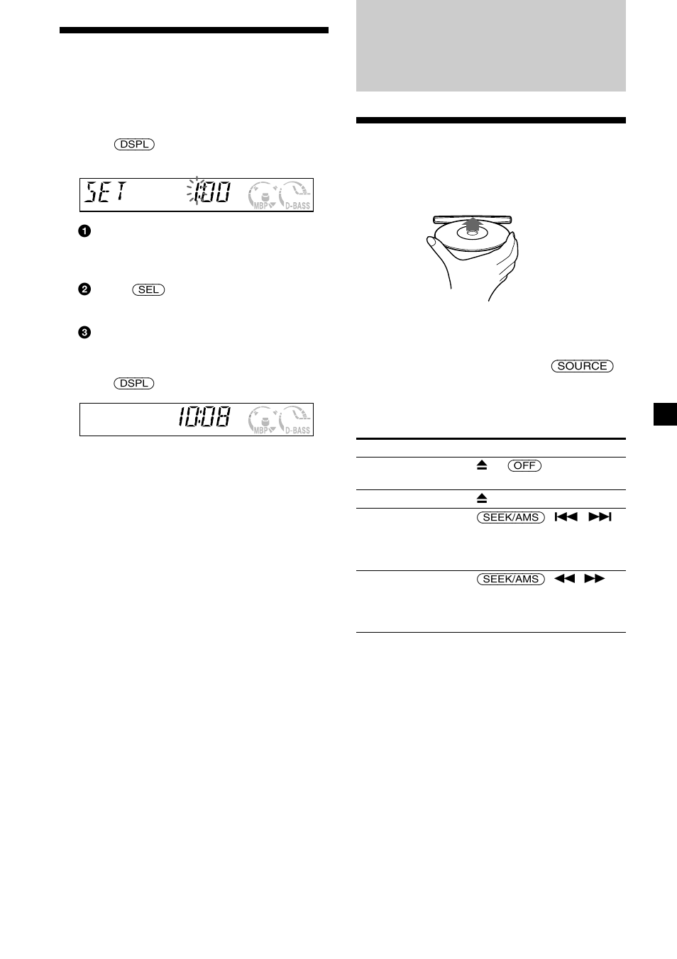 Reproductor de cd, 9ajuste del reloj, Reproducción de discos | Sony CDX-L470X User Manual | Page 27 / 56