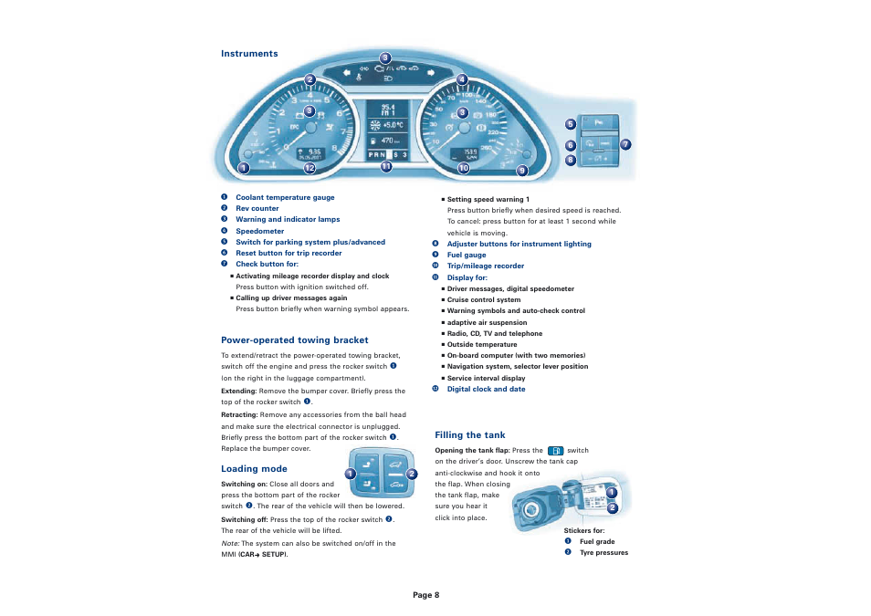 Audi Q7 User Manual | Page 8 / 8
