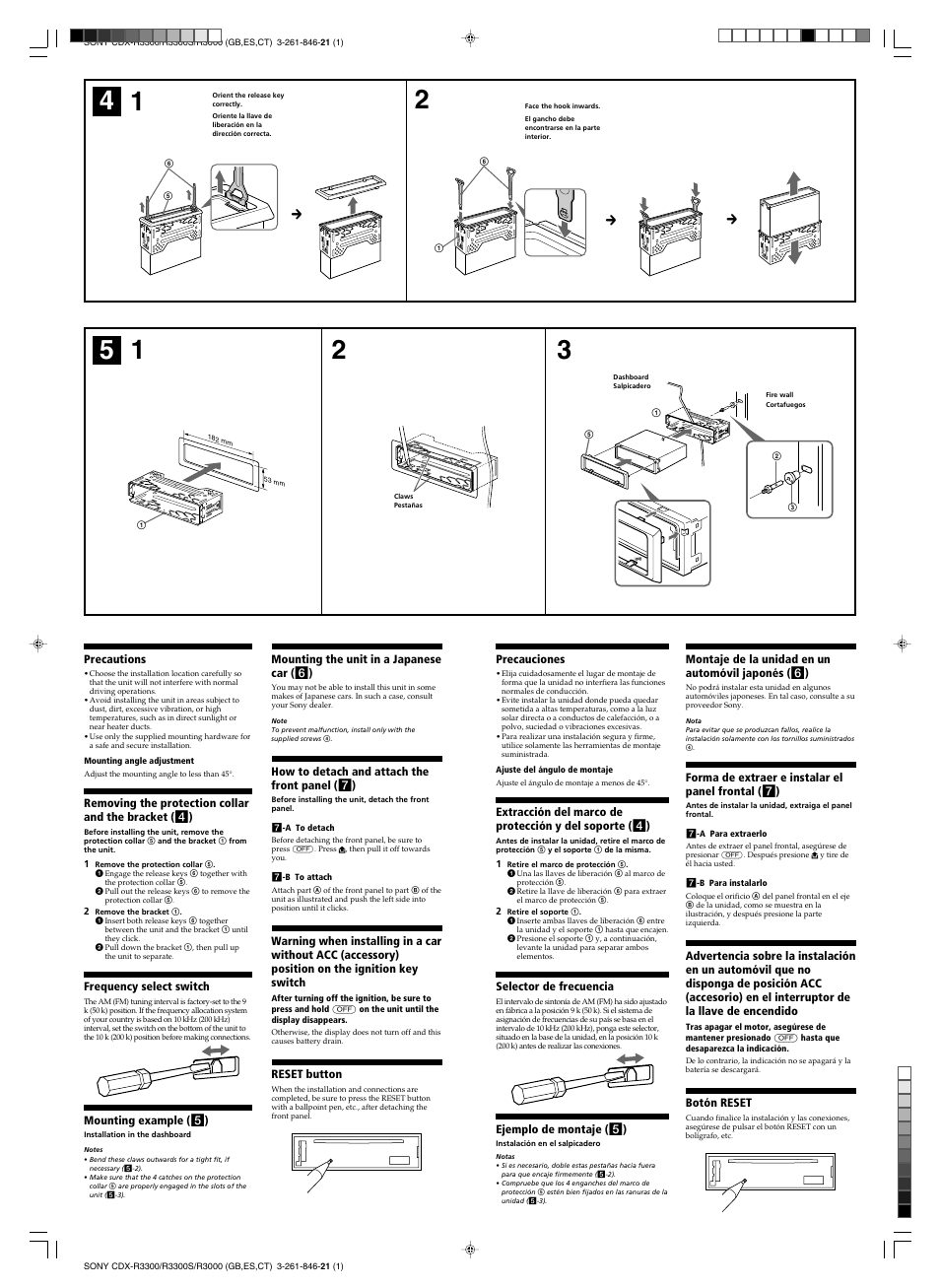 Sony CDX-R3000 User Manual | Page 3 / 4
