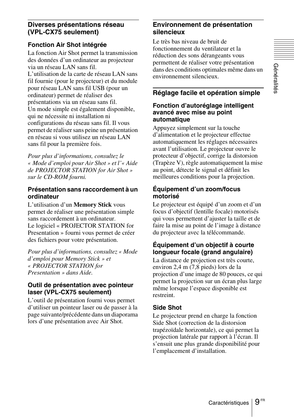 Sony VPL-CX70 User Manual | Page 67 / 180