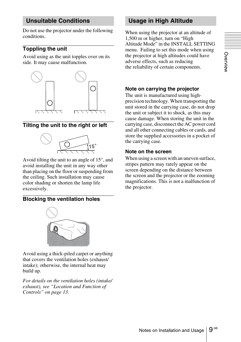 Sony VPL-CX70 User Manual | Page 9 / 180