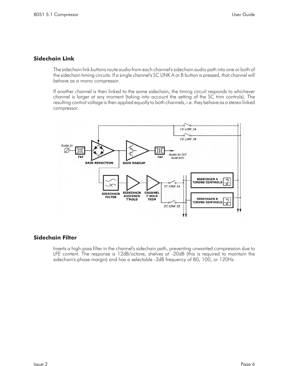 Sc trims and threshold 8 | AMS NEVE 8051 User Manual | Page 8 / 19