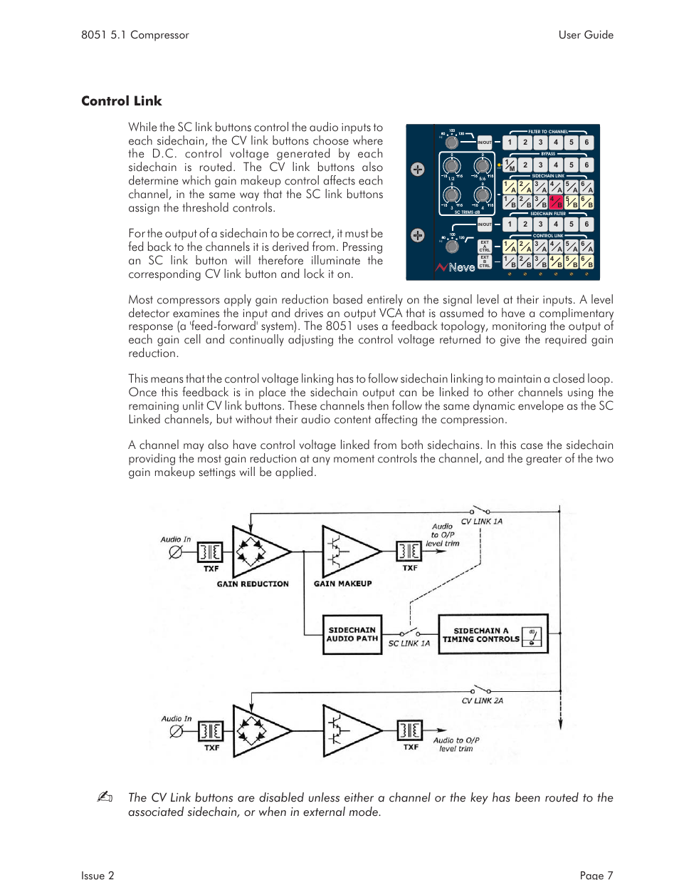 Ext control 9, Control link, Neve | AMS NEVE 8051 User Manual | Page 9 / 19