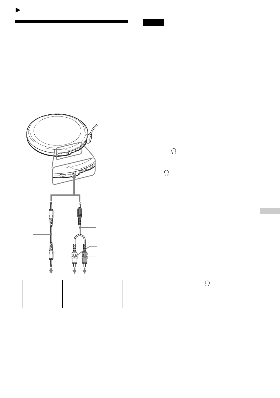 Connecting your cd player, Connecting a stereo system | Sony D-NE9 User Manual | Page 27 / 112