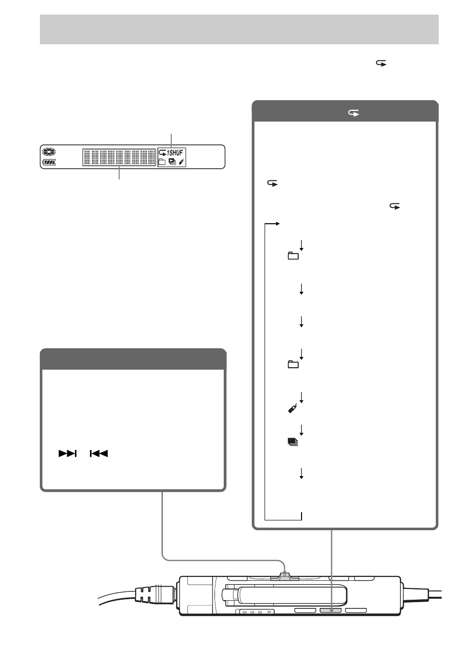 Opciones de reproducción, Visualización | Sony D-NE9 User Manual | Page 54 / 112