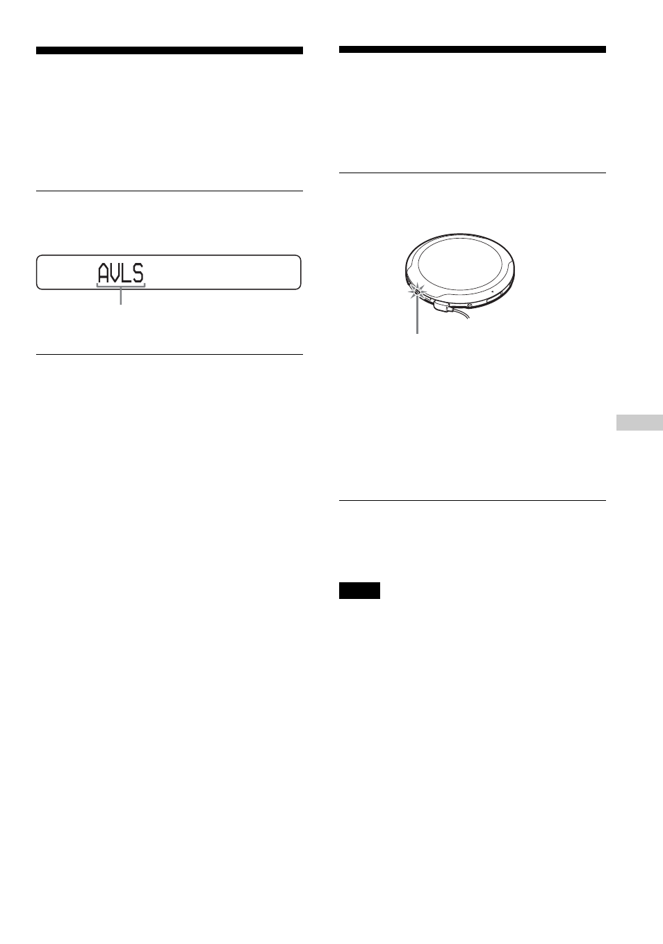 Protección de los oídos (avls), Bloqueo de los controles (hold), Protección de los oídos | Bloqueo de los controles | Sony D-NE9 User Manual | Page 61 / 112