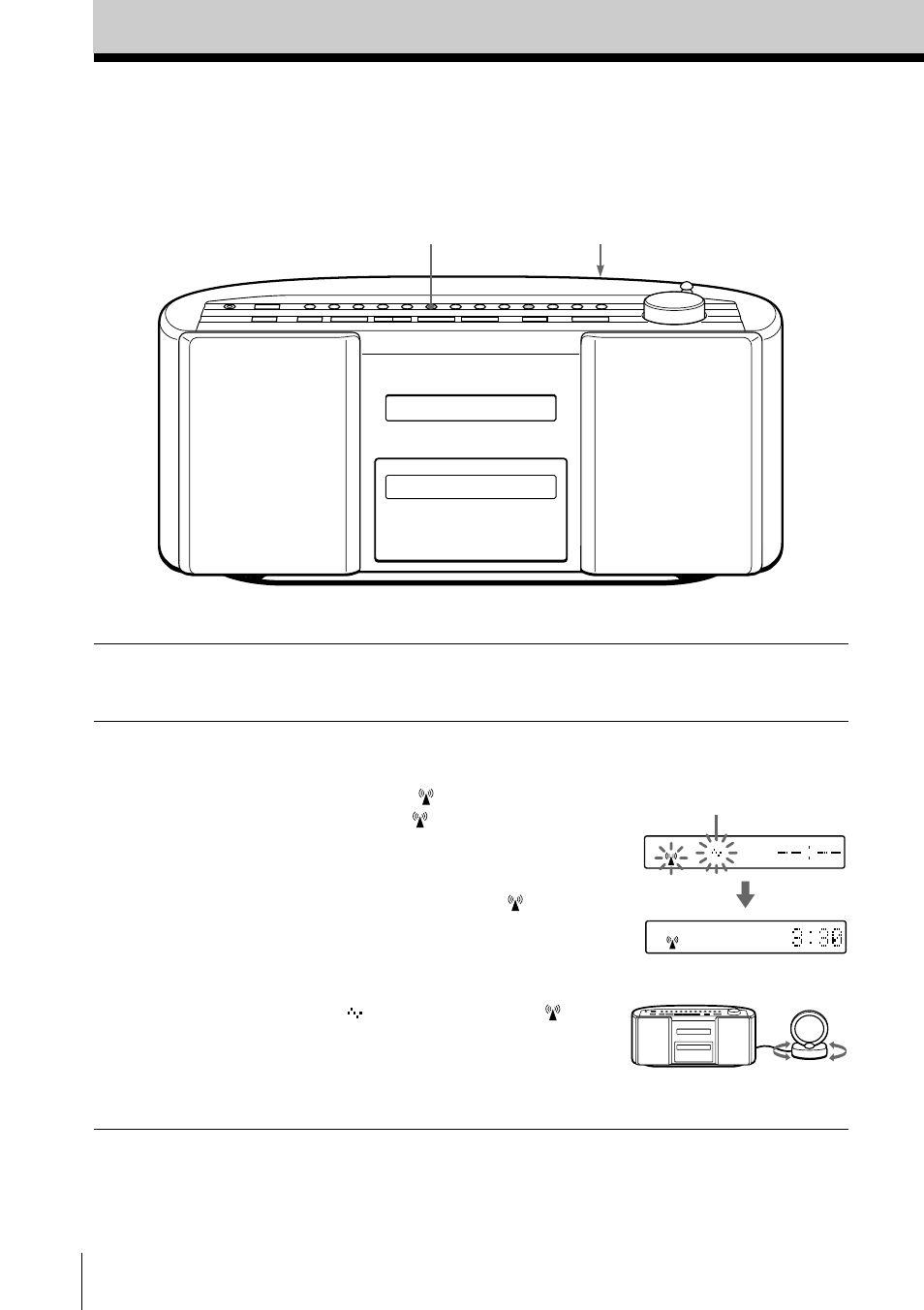 Basic operations, Setting the clock automatically | Sony ZS-2000 User Manual | Page 4 / 92