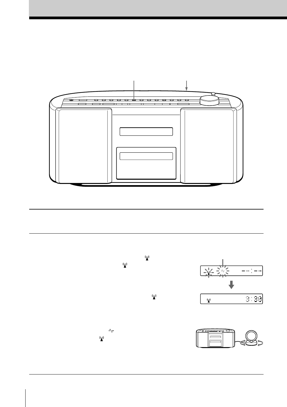 Operaciones básicas, Ajuste automático del reloj | Sony ZS-2000 User Manual | Page 48 / 92