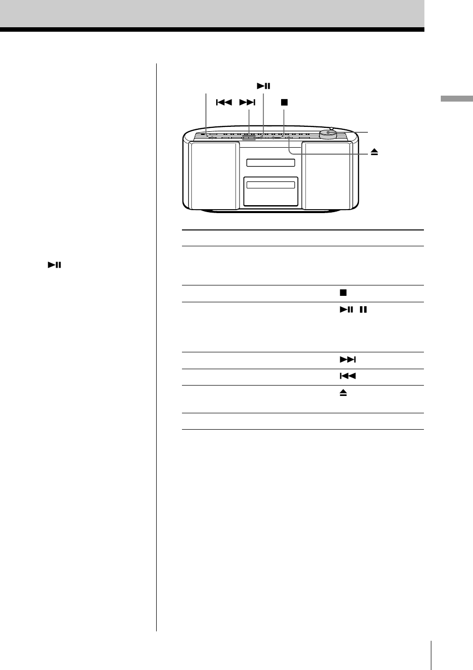 Basic operations 7 | Sony ZS-2000 User Manual | Page 7 / 92