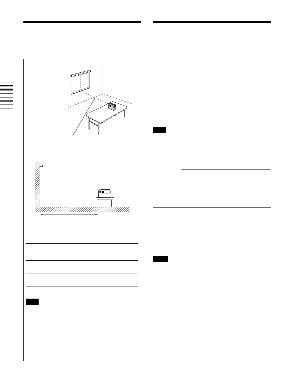 Installing the projector, Connecting, Connecting with a computer | Sony VPL-PX1 User Manual | Page 14 / 96