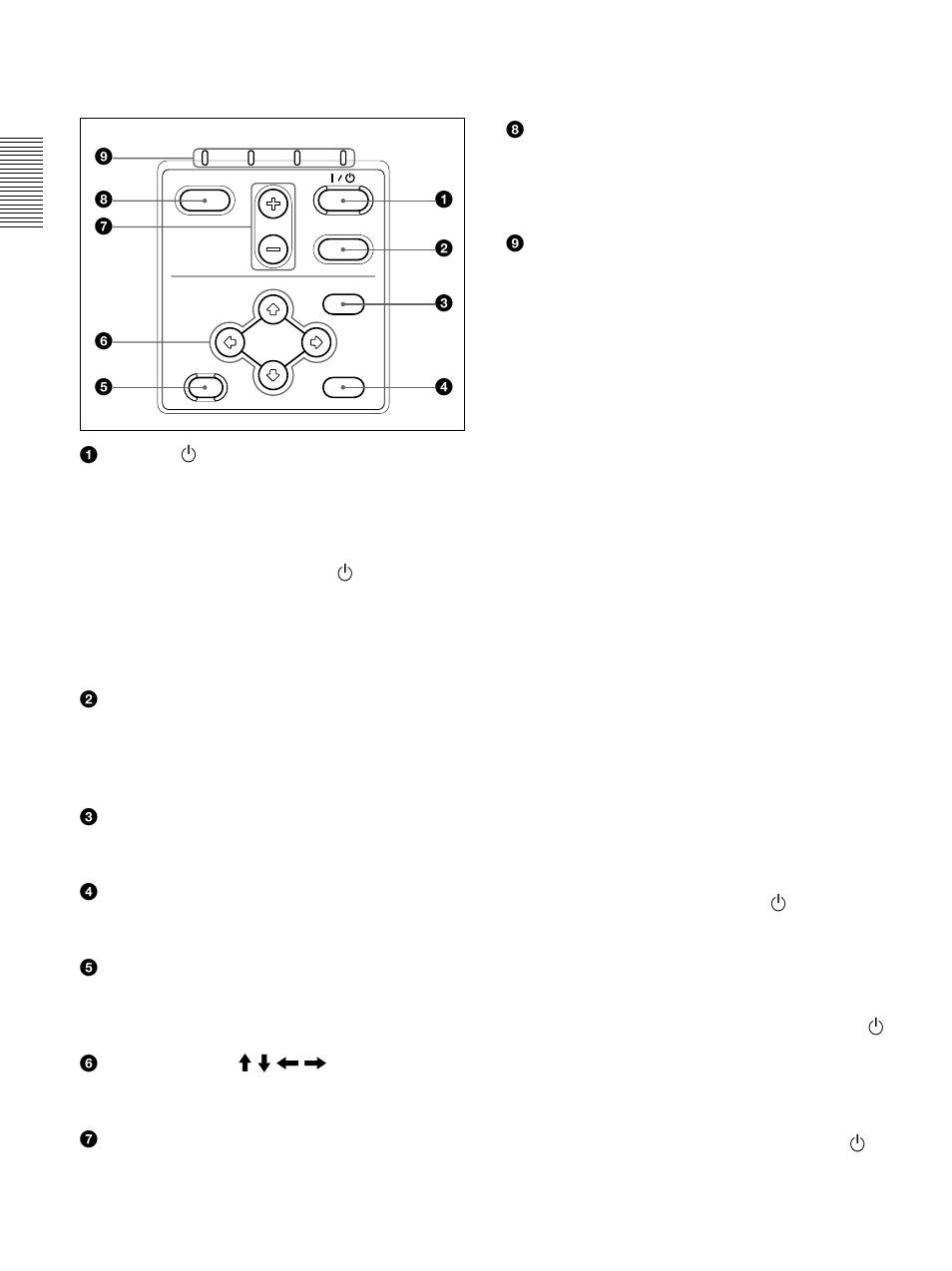 Panneau de commande | Sony VPL-PX1 User Manual | Page 40 / 96
