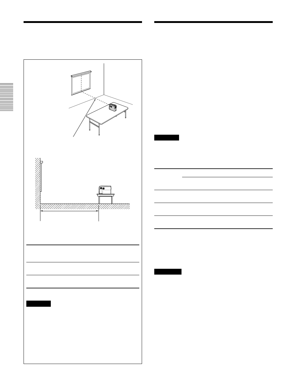 Installation du projecteur, Raccordement, Raccordement ・un ordinateur | Raccordement à un ordinateur | Sony VPL-PX1 User Manual | Page 44 / 96
