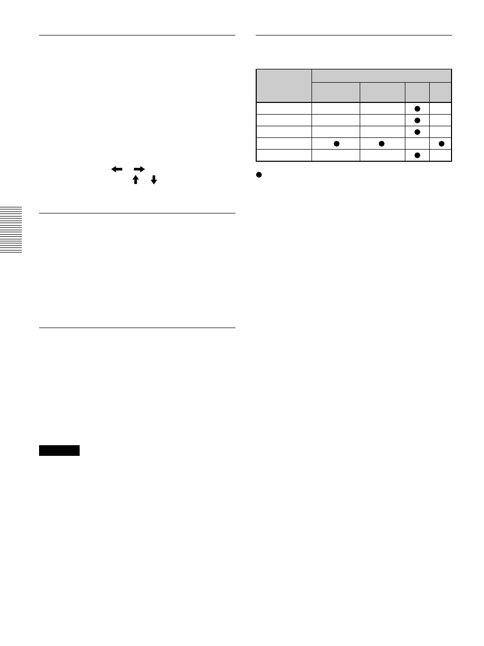 Depl. (déplacement), Format, Conv freq (convertisseur de balayage) | Sony VPL-PX1 User Manual | Page 52 / 96