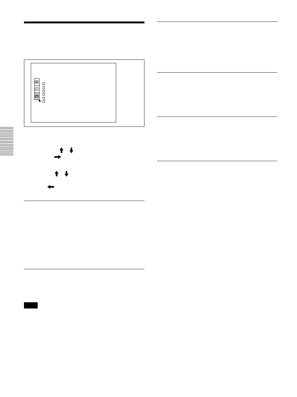 Men彭ajuste, Menú ajuste | Sony VPL-PX1 User Manual | Page 84 / 96