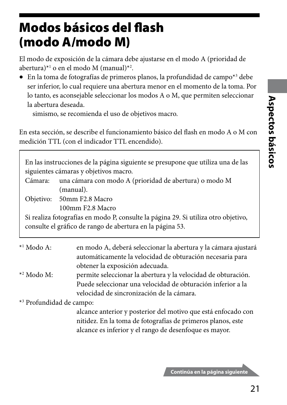 Modos básicos del flash(modo a/modo m), Modos básicos del flash, Modo a/modo m) | Modos básicos del flash (modo a/modo m), 1 aspec tos básic os | Sony HVL-MT24AM User Manual | Page 139 / 294