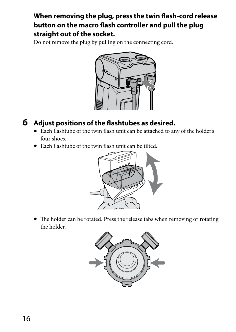 Sony HVL-MT24AM User Manual | Page 16 / 294