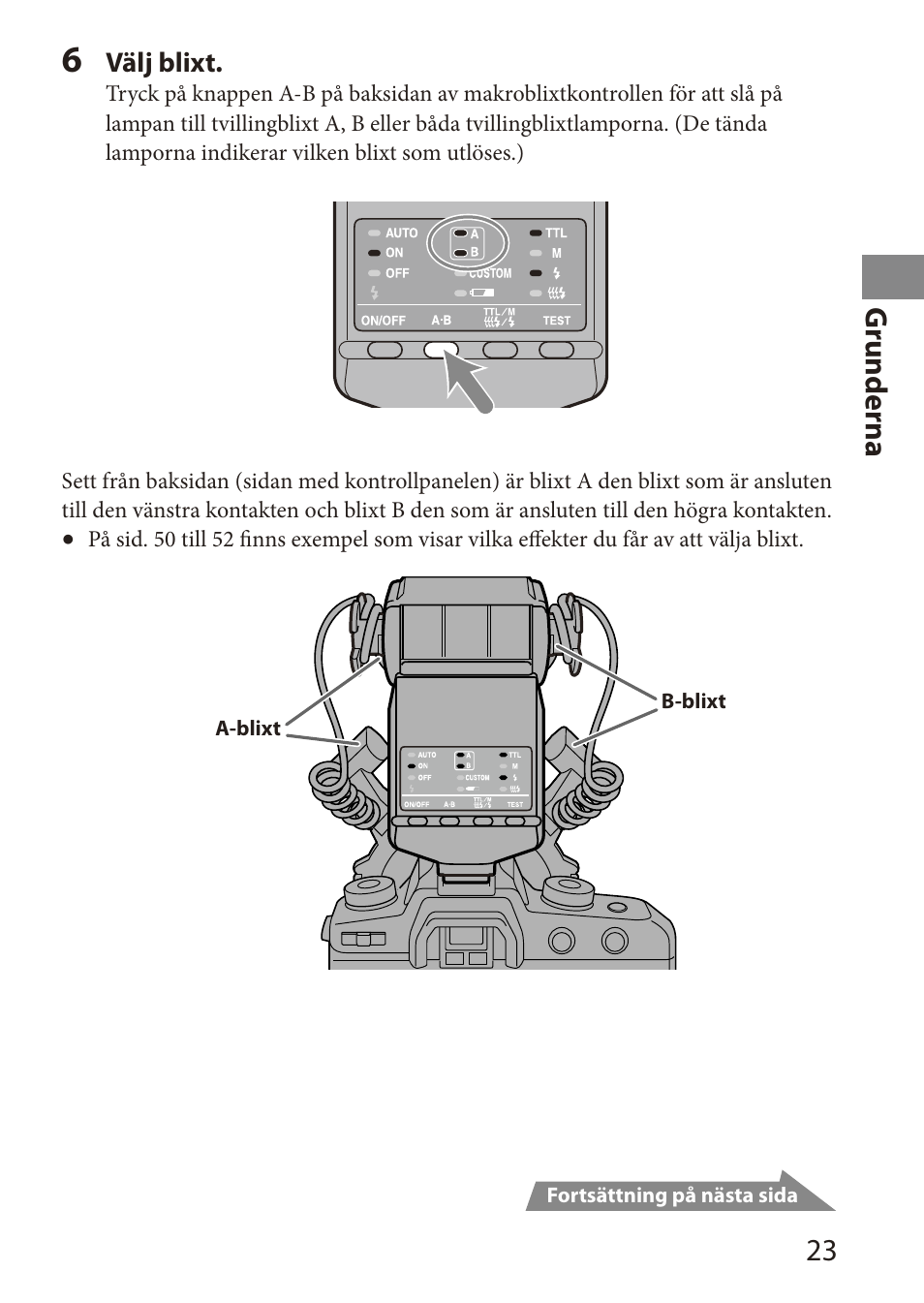 G runderna | Sony HVL-MT24AM User Manual | Page 199 / 294