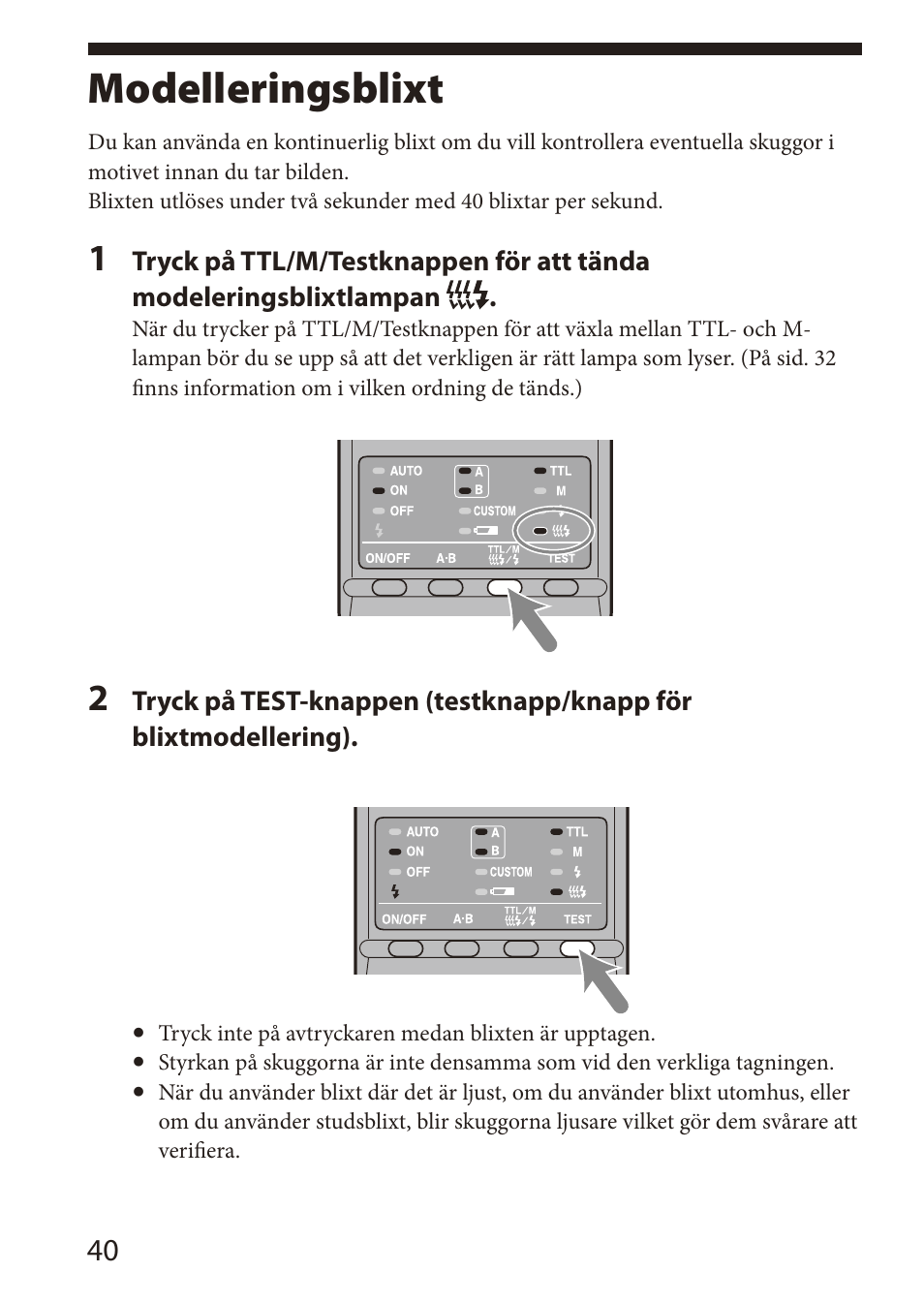 Modelleringsblixt | Sony HVL-MT24AM User Manual | Page 216 / 294