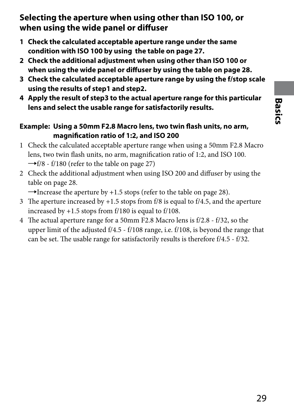 Basics | Sony HVL-MT24AM User Manual | Page 29 / 294