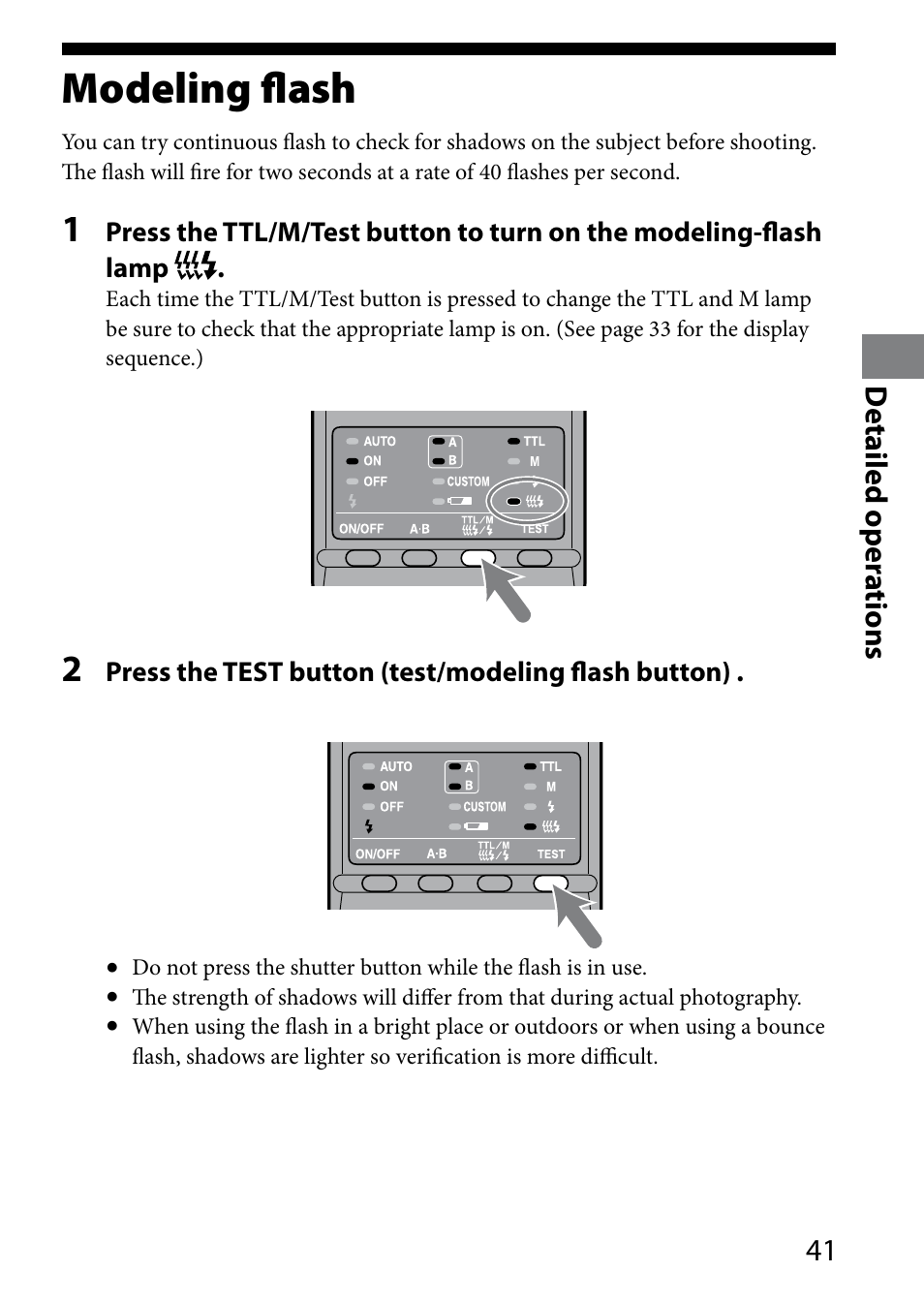 Modeling flash | Sony HVL-MT24AM User Manual | Page 41 / 294