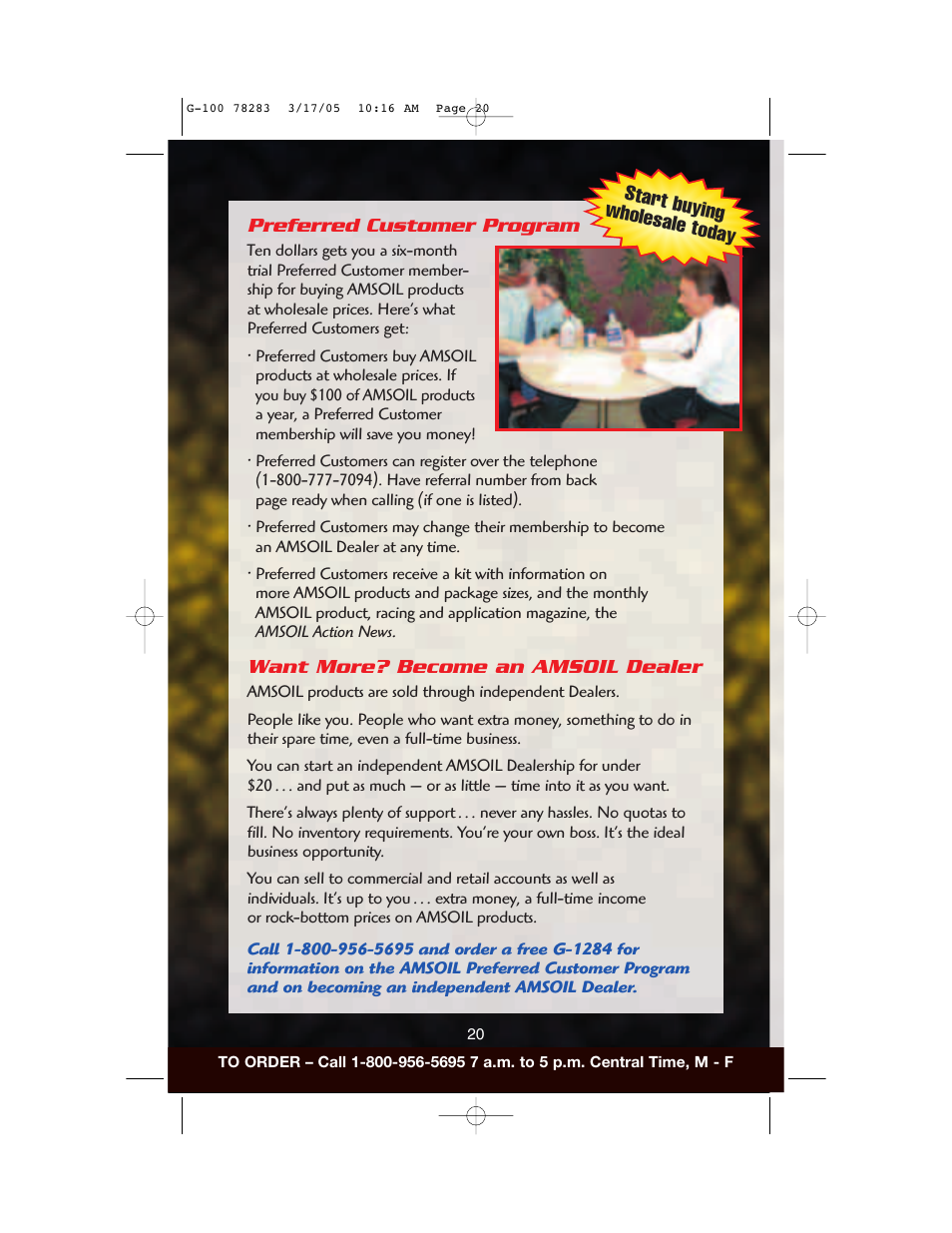 AMS Synthetic Motor Oil User Manual | Page 20 / 40
