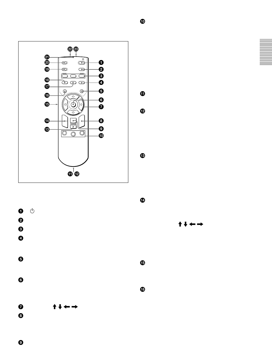 Remote commander, Remote commander (gb) | Sony VPL-FX50 User Manual | Page 13 / 108