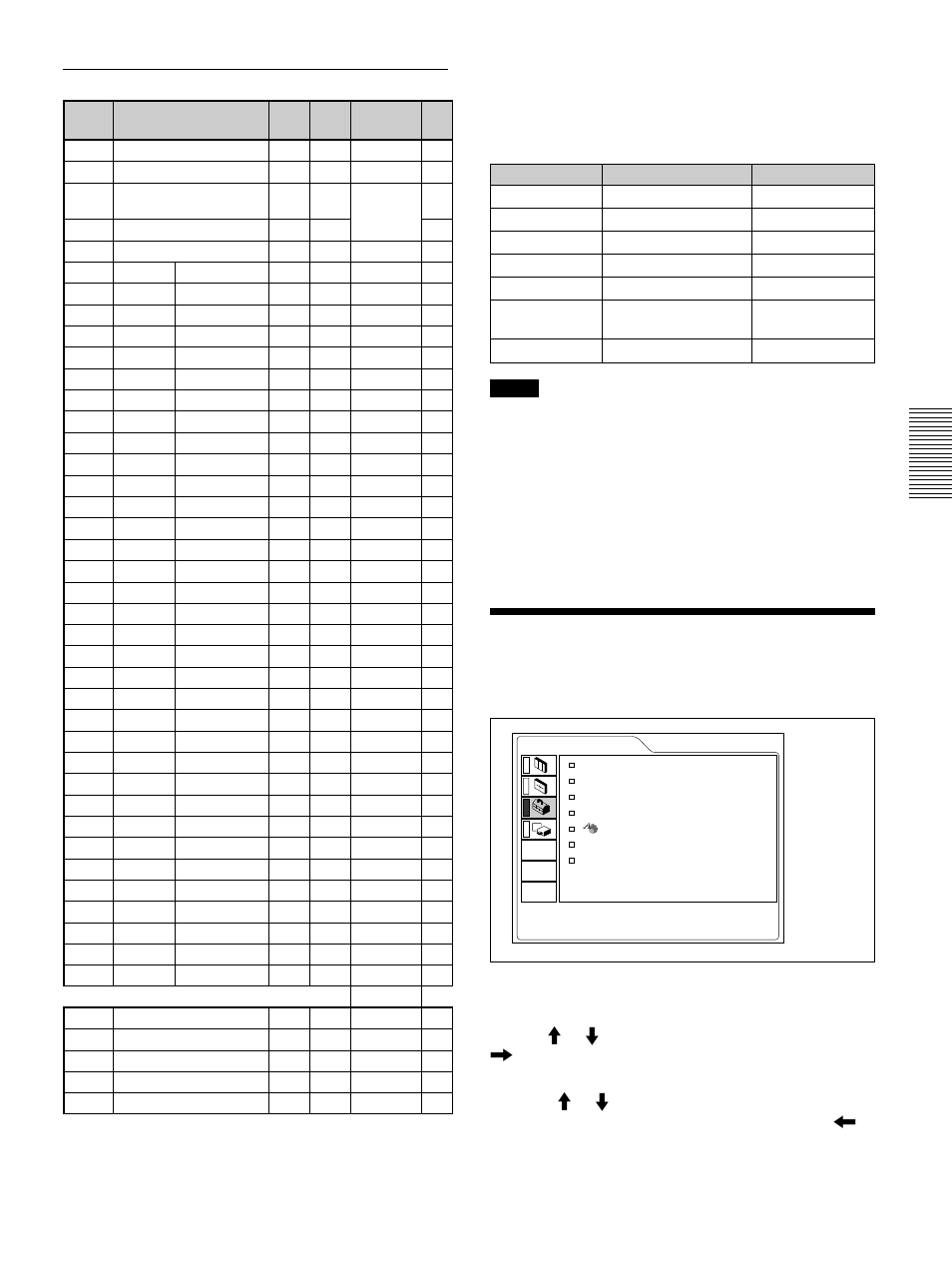 The set setting menu, The set setting menu (gb), Preset signals | Sony VPL-FX50 User Manual | Page 25 / 108