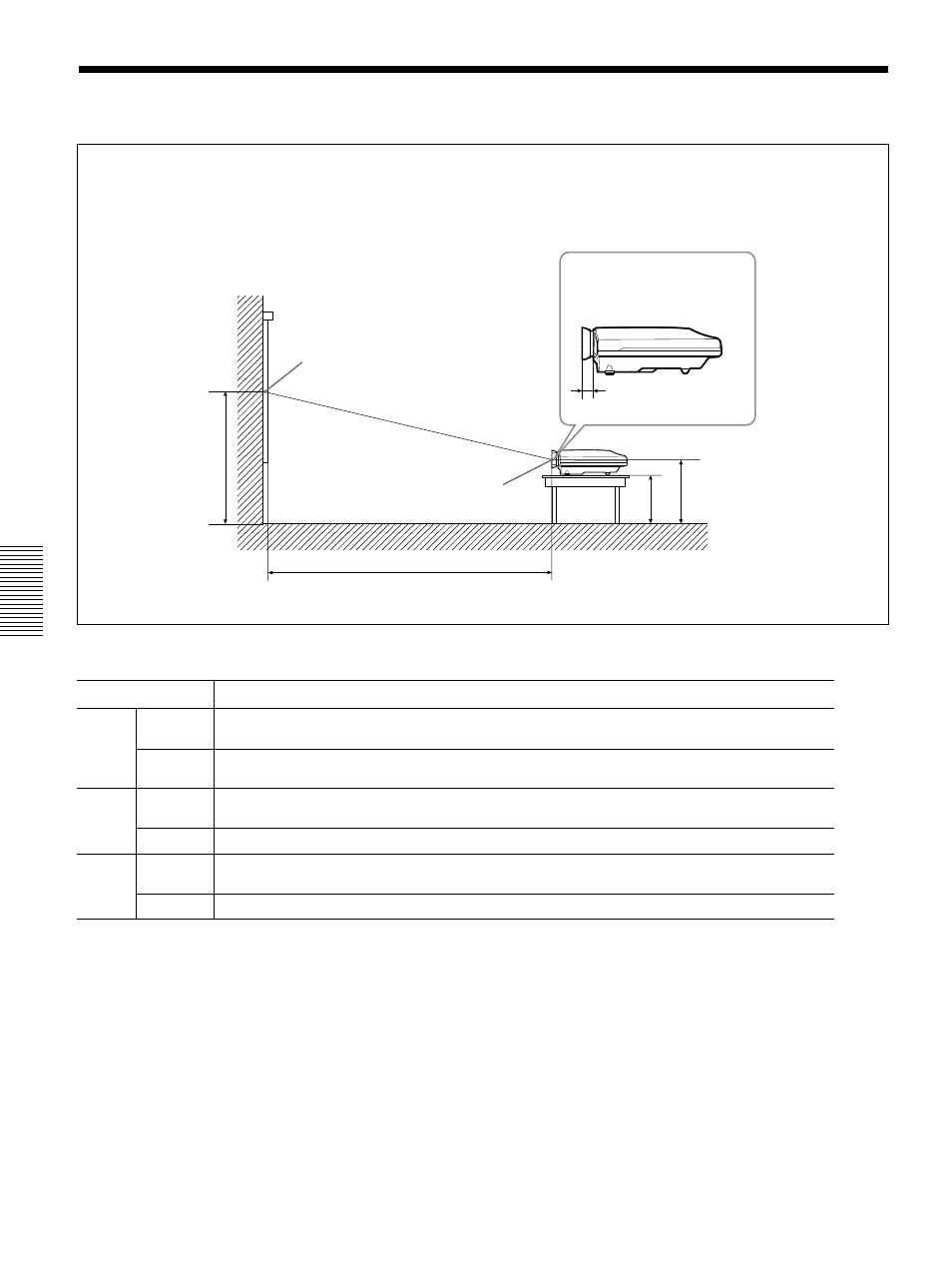 Installation, Installation example, Installation example (gb) | Sony VPL-FX50 User Manual | Page 28 / 108