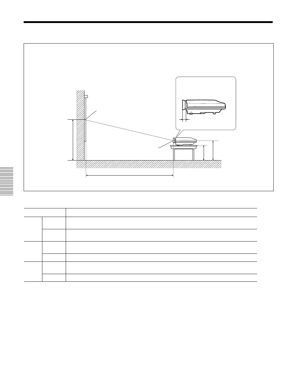 Installation, Exemples d’installation, Exemples d’installation (fr) | Sony VPL-FX50 User Manual | Page 62 / 108