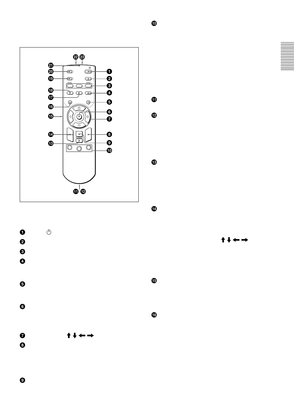 Mando a distancia, Mando a distancia (es), Notas sobre el haz láser | Sony VPL-FX50 User Manual | Page 81 / 108