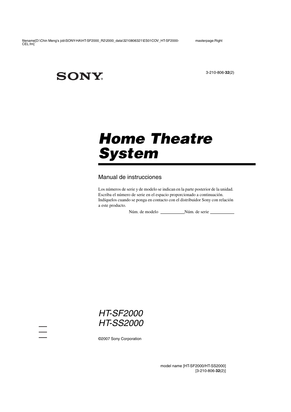 Sony HT-SS2000 User Manual | 76 pages