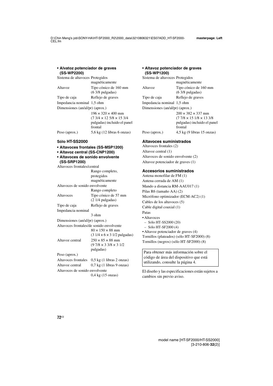 Sony HT-SS2000 User Manual | Page 72 / 76