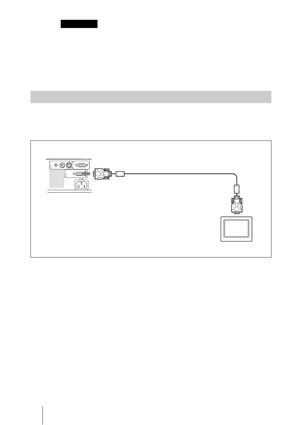 Raccordement à un moniteur | Sony VPL-ES1 User Manual | Page 70 / 156