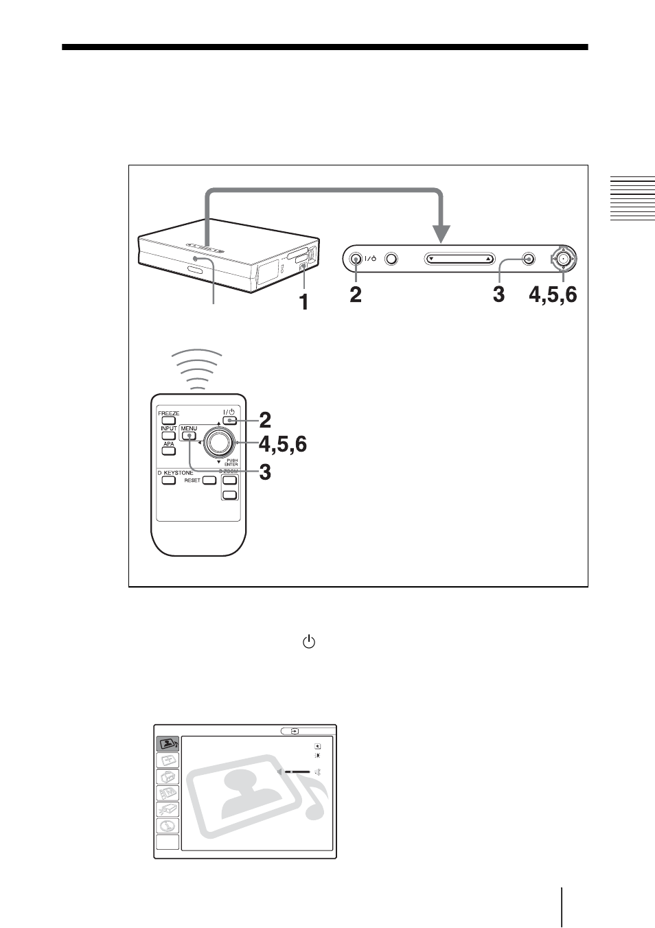 Sélection de la langue de menu | Sony VPL-ES1 User Manual | Page 71 / 156