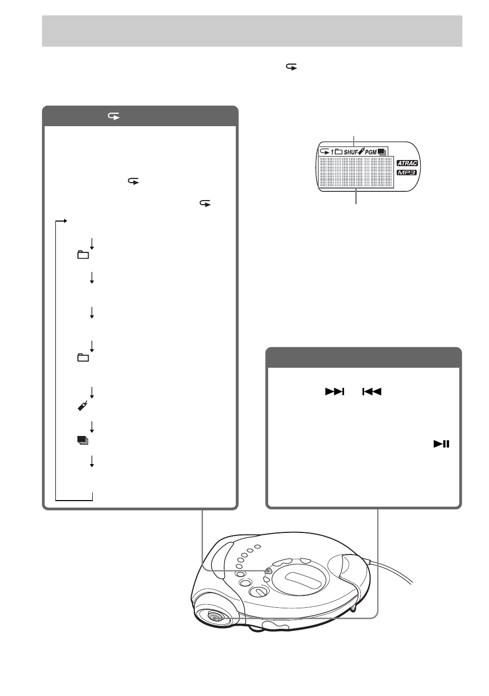 Playback options, Display | Sony D-NS921F User Manual | Page 18 / 128