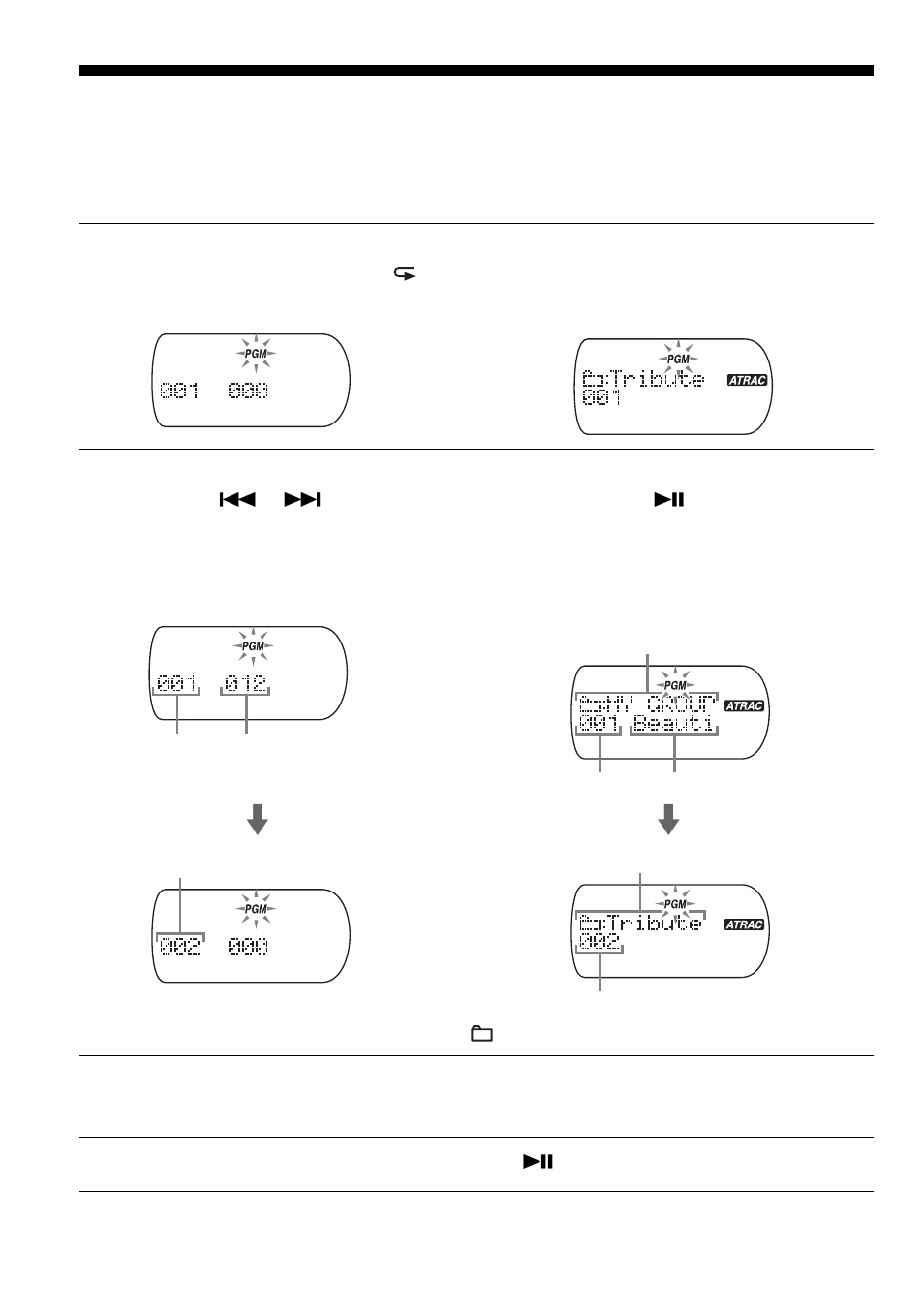 Reproducción de pistas en el orden que se, Desee (reproducción pgm), Reproducción de pistas en el orden que se desee | Sony D-NS921F User Manual | Page 64 / 128