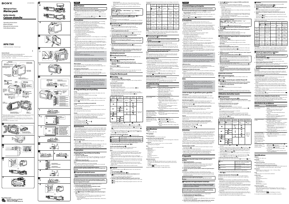 Sony MPK-THH User Manual | 2 pages