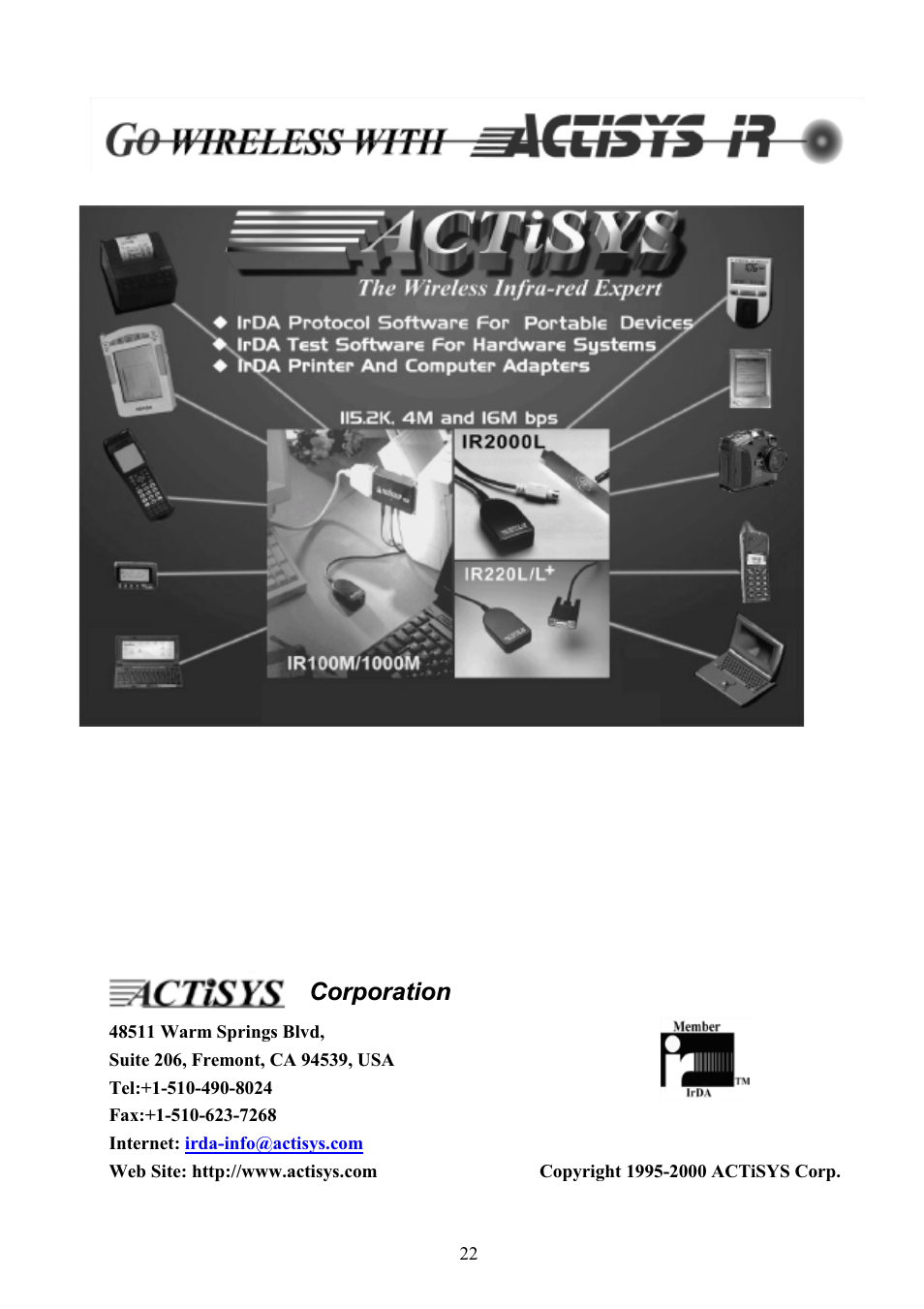 ACTiSYS ACT-IR100S User Manual | Page 23 / 23