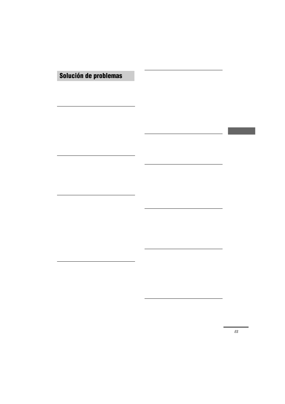 Solución de problemas | Sony STR-LV500 User Manual | Page 65 / 72