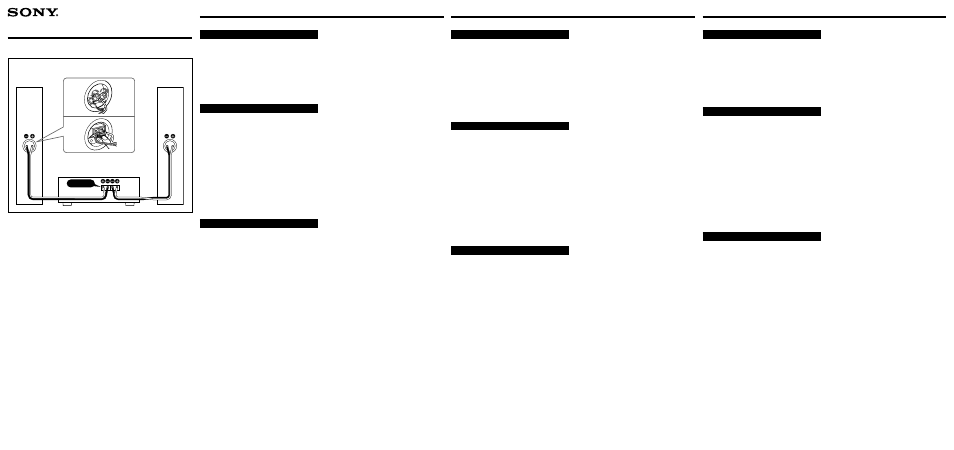 Sony SS-MF315 User Manual | 1 page