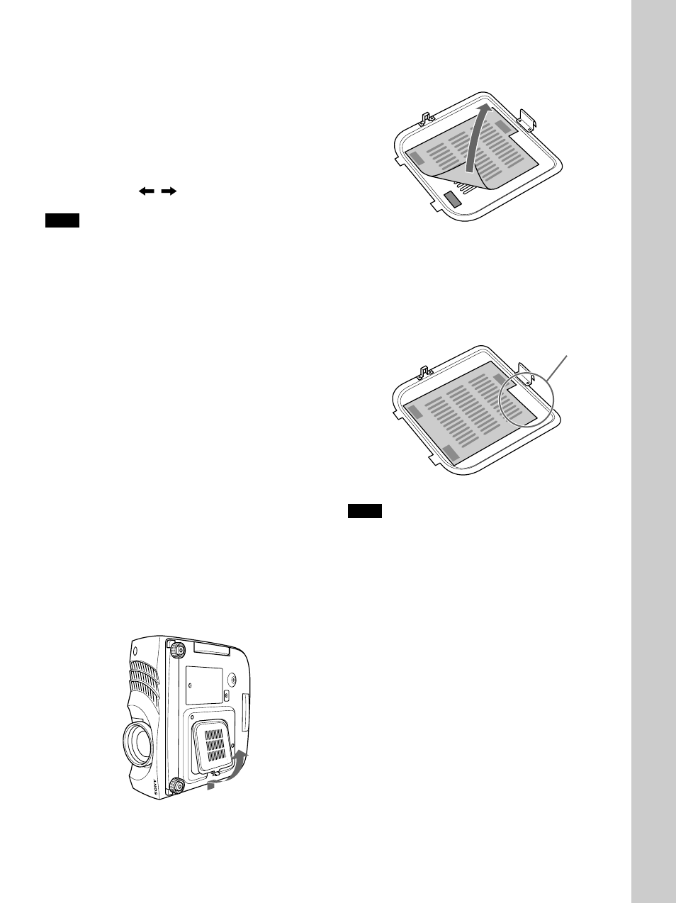 Maintenance, Cleaning the air filter | Sony VPL-PX30 User Manual | Page 33 / 124