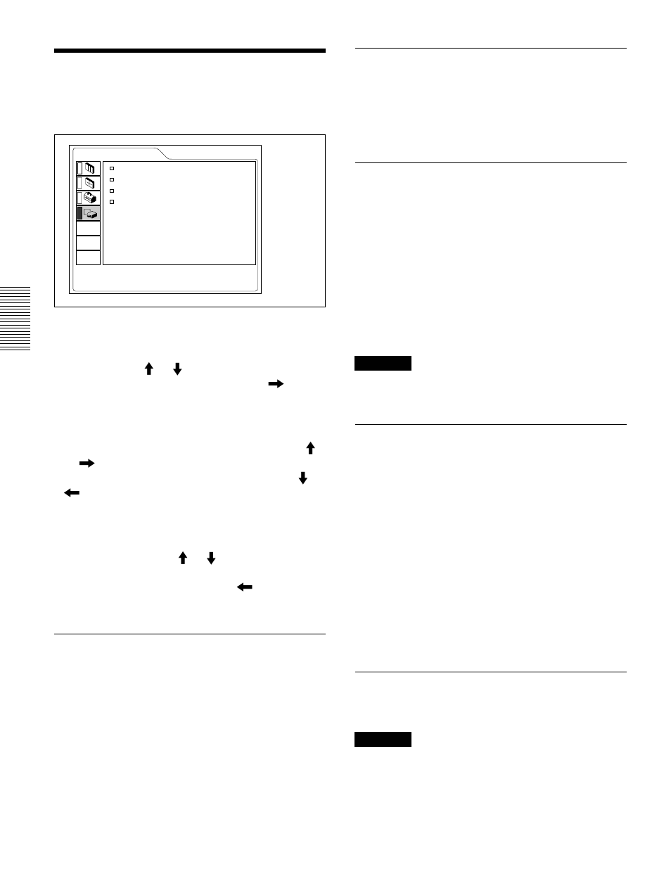 Le menu regl. instal | Sony VPL-PX30 User Manual | Page 68 / 124