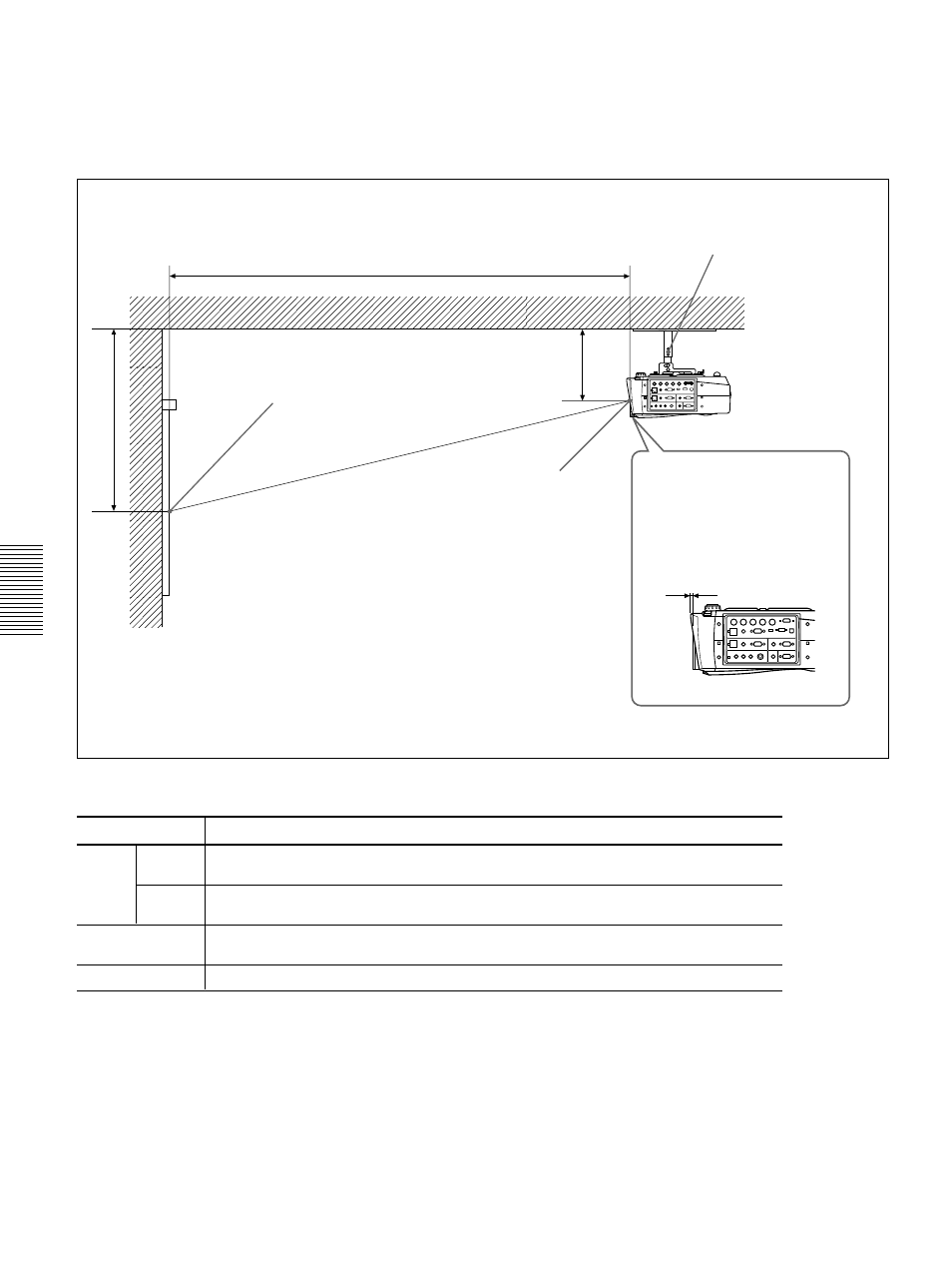 Installation au plafond | Sony VPL-PX30 User Manual | Page 70 / 124